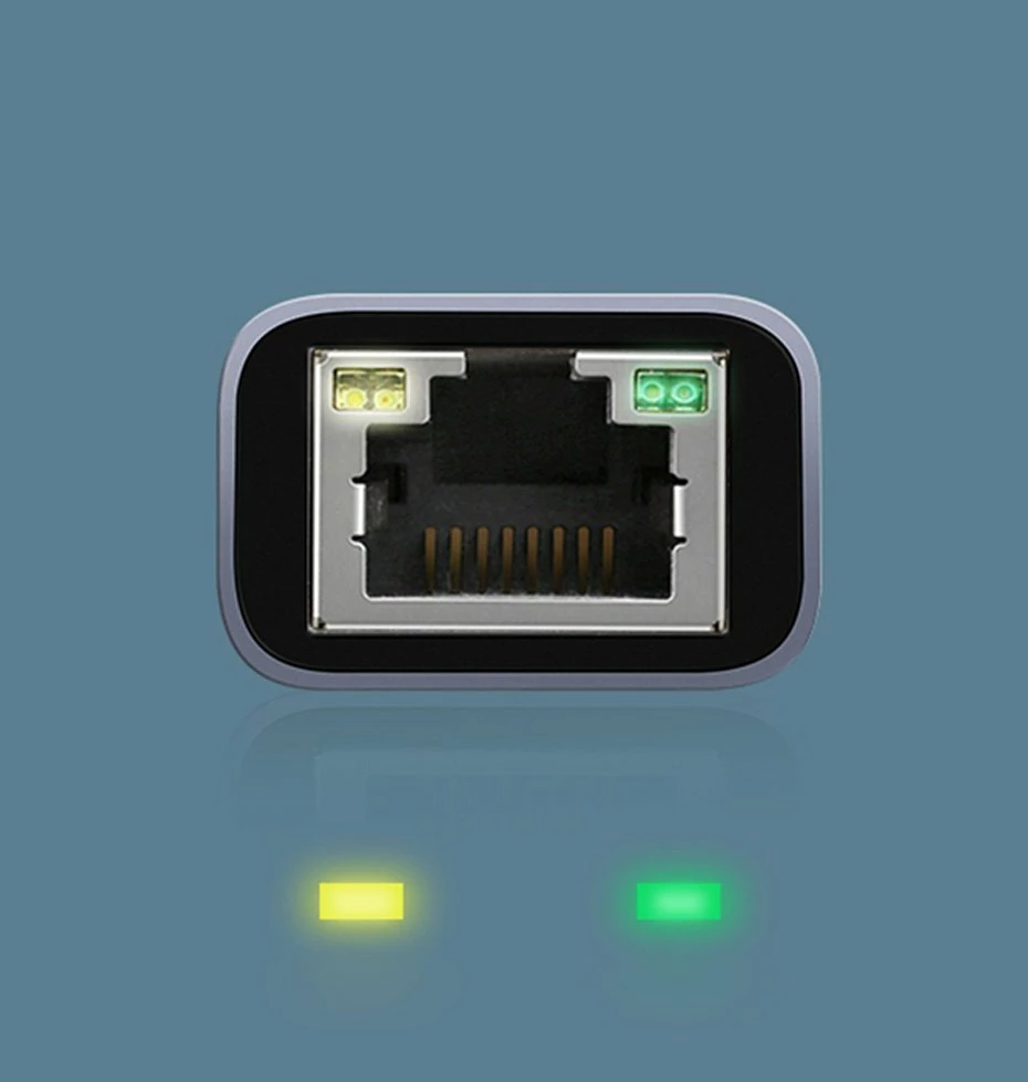 Adapter rrjeti Ugreen CM199, USB-C në RJ45, 1000 Mbps, Gri