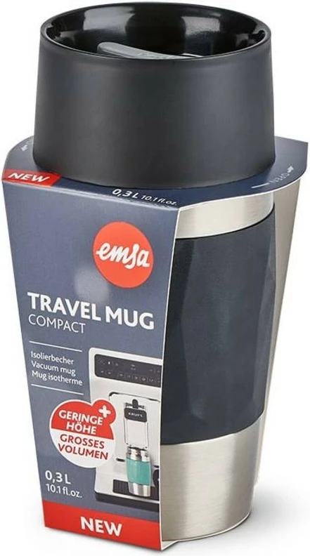 Termos Emsa TRAVEL MUG Compact 0.3L, çelik inoks/zi