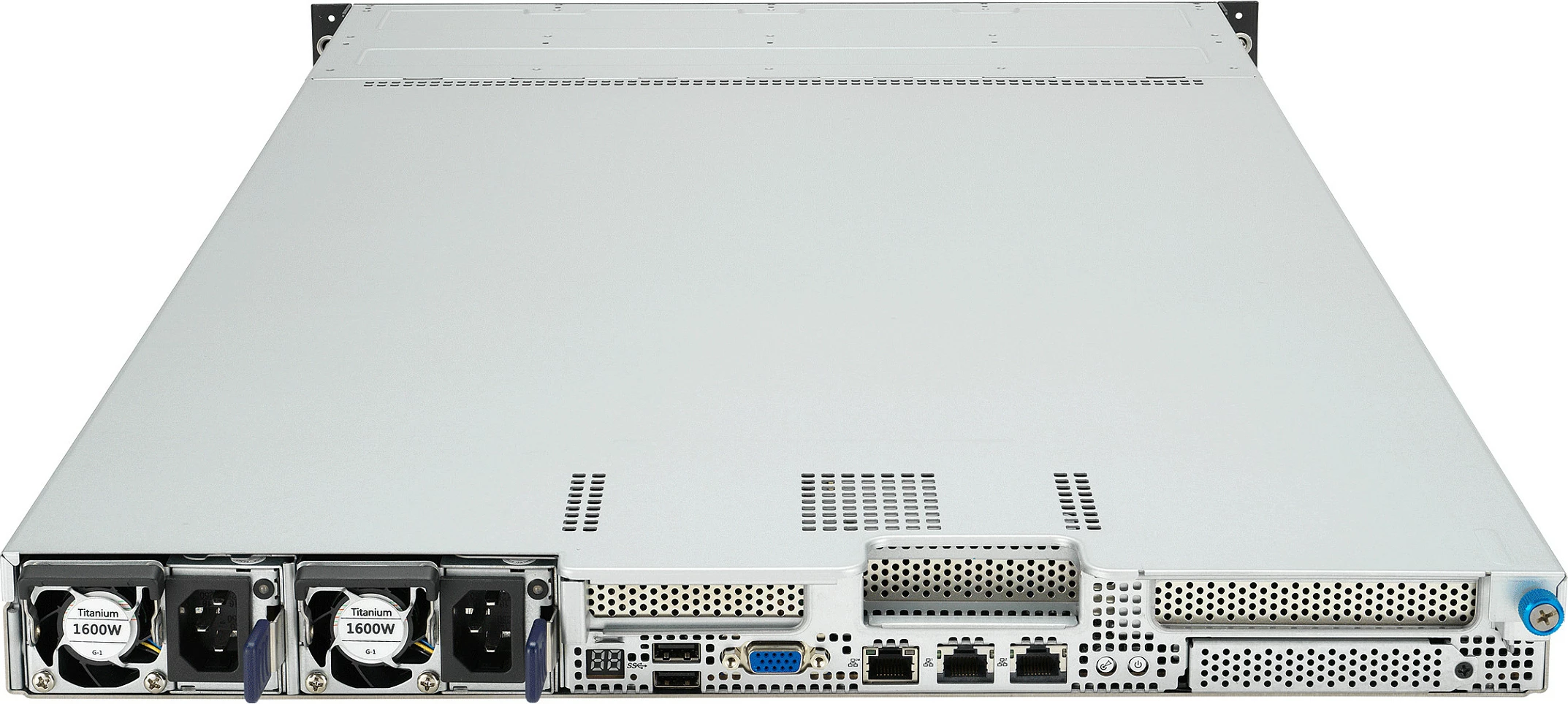 Server rack ASUS RS501A-E12-RS4, 1U, Socket LGA 6096, AMD EPYC 9004/9005, DDR5 deri 3TB, 1600W, i zi/argjendtë
