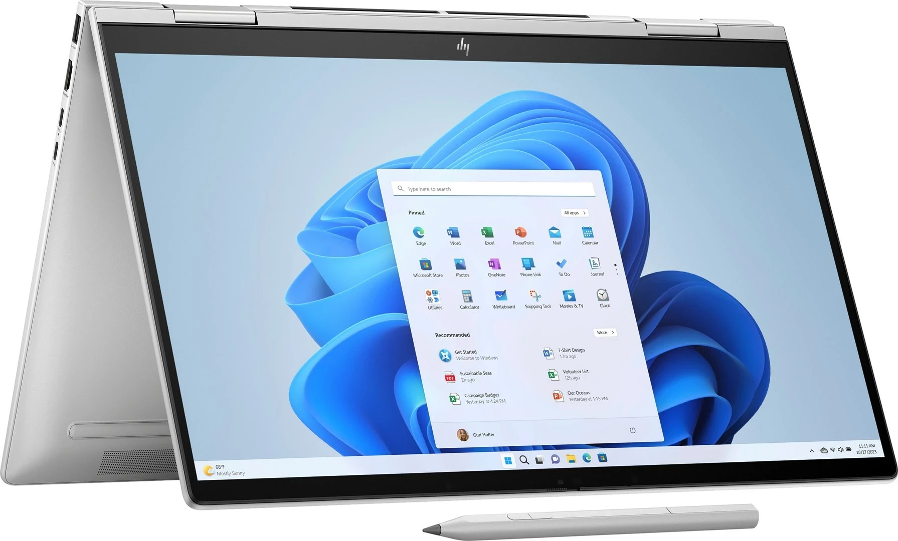 Laptop HP ENVY x360 15-FE0053D, Intel Core i7, 16 GB RAM, 512 GB SSD, Touchscreen, Argjendtë