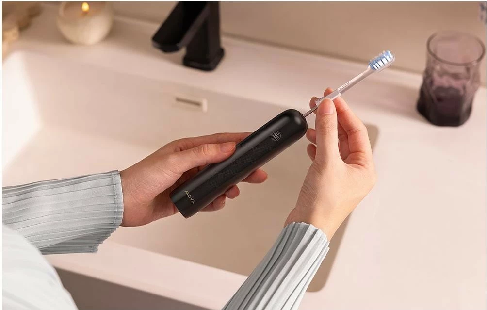 Furçë dhëmbësh sonike Mova MovaFresh, 3 mënyra pastrimi, e zezë