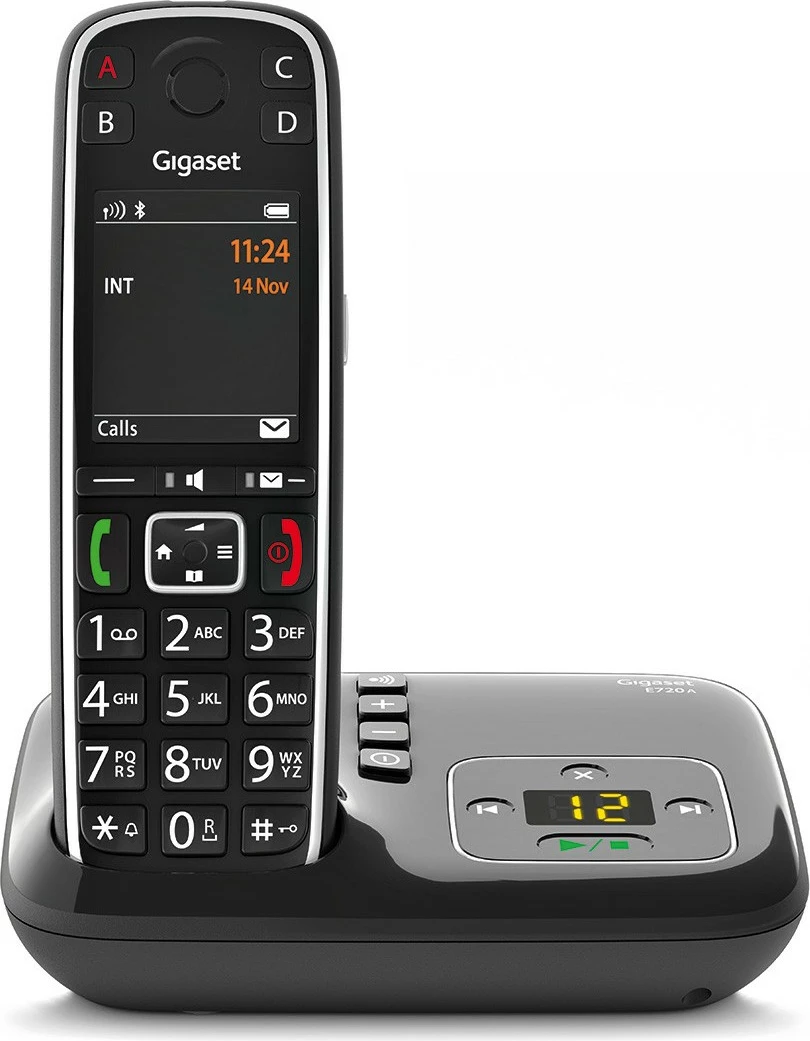 Telefon fiks pa tela Gigaset E720A, 200 kontakte, Bluetooth, sekretari, i zi