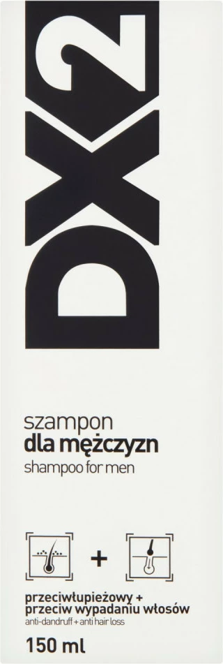 Shampon kundër zbokthit dhe rënies së flokëve për meshkuj DX2, 150ml