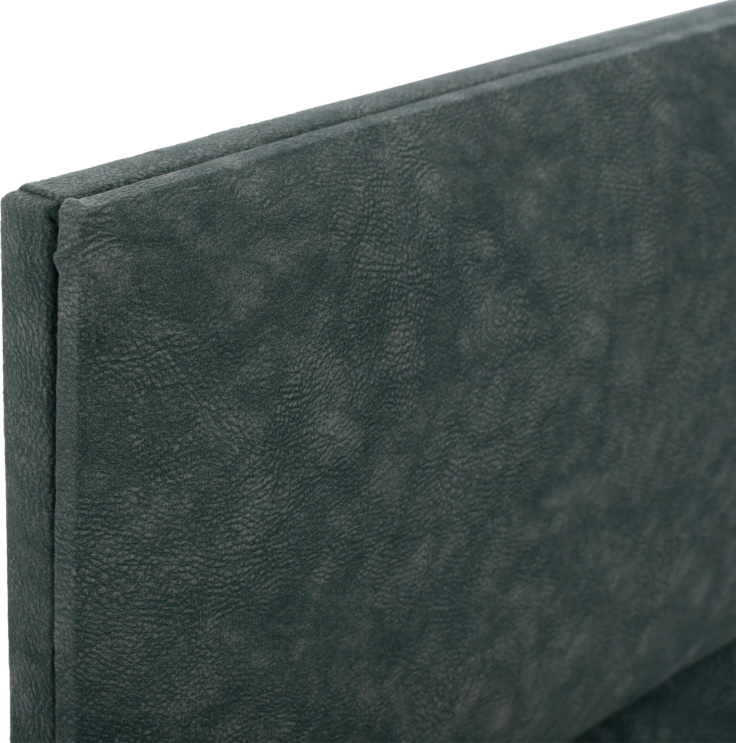 Krevat FH622.07, material lëkure nubuck, ngjyrë e gjelbër, me hapësirë ruajtjeje, 160x200