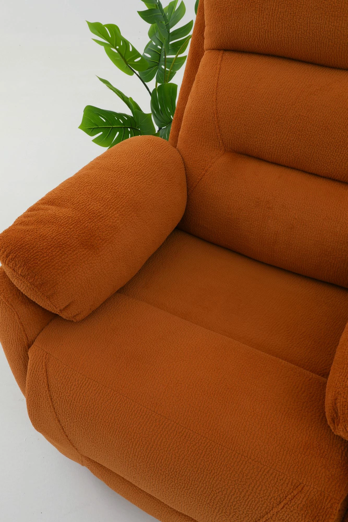 Karrige relaksuese Comfort, ngjyrë e kuqe qeramike, Atelier del Sofa