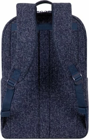 Çantë shpine për laptop RIVACASE 7962, deri 15.6\", për laptop & tablet, material tweed i papërshkueshëm nga uji, blu e errët