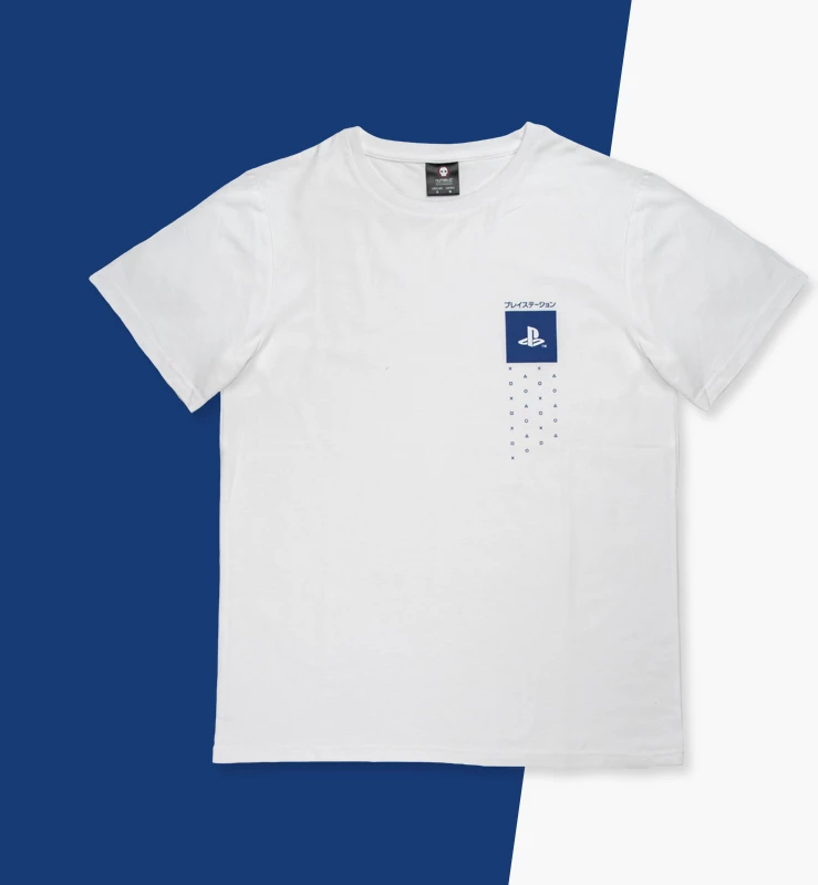 Maicë Numskull PlayStation Japanese Inspired, madhësi L, 100% pambuk, unisex, e bardhë