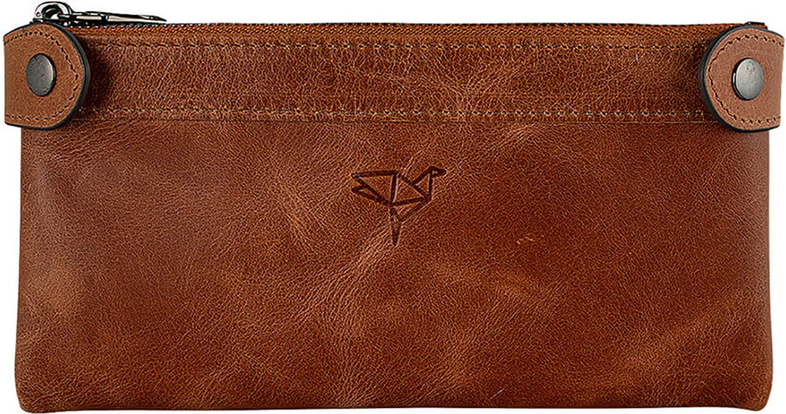 Portofol unisex Zoozie Bags, Roosevelt, ngjyrë kafe e hapur