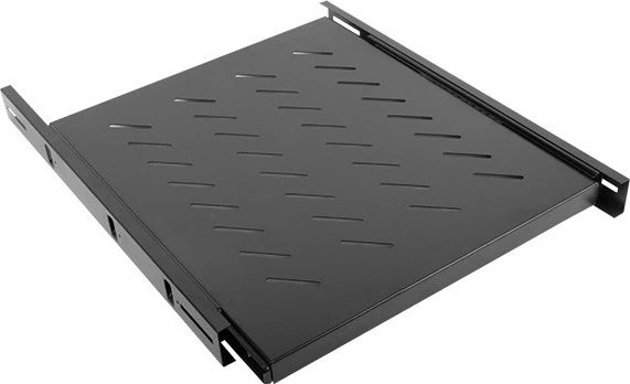 Raft i tërheqshëm për kasë rrjeti Lanberg AK-1007-B, 1U, 465x550mm, i zi