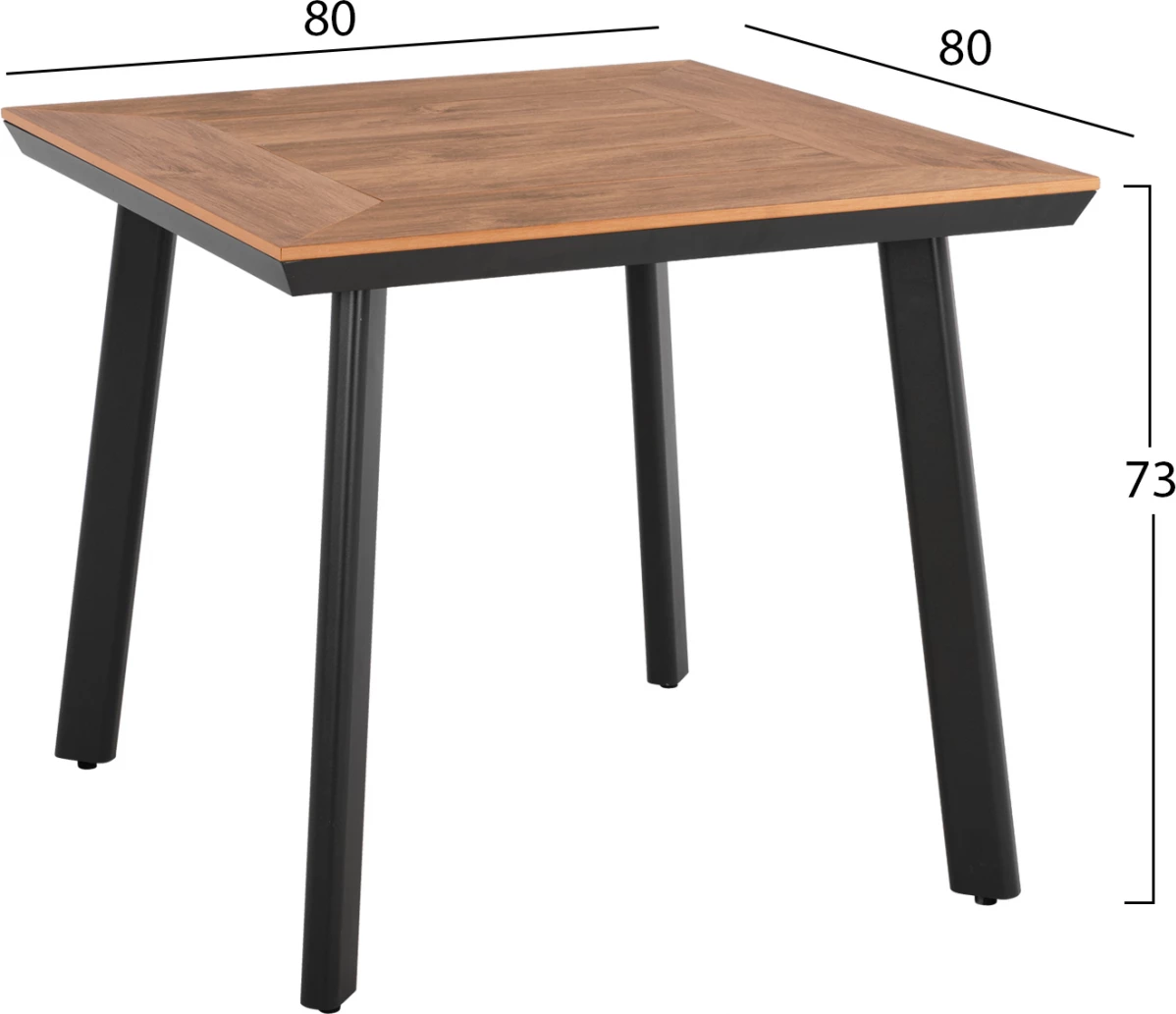 Set kopshti tavolinë & karrige FH11537.02, 3 pjesë, thurje/polywood