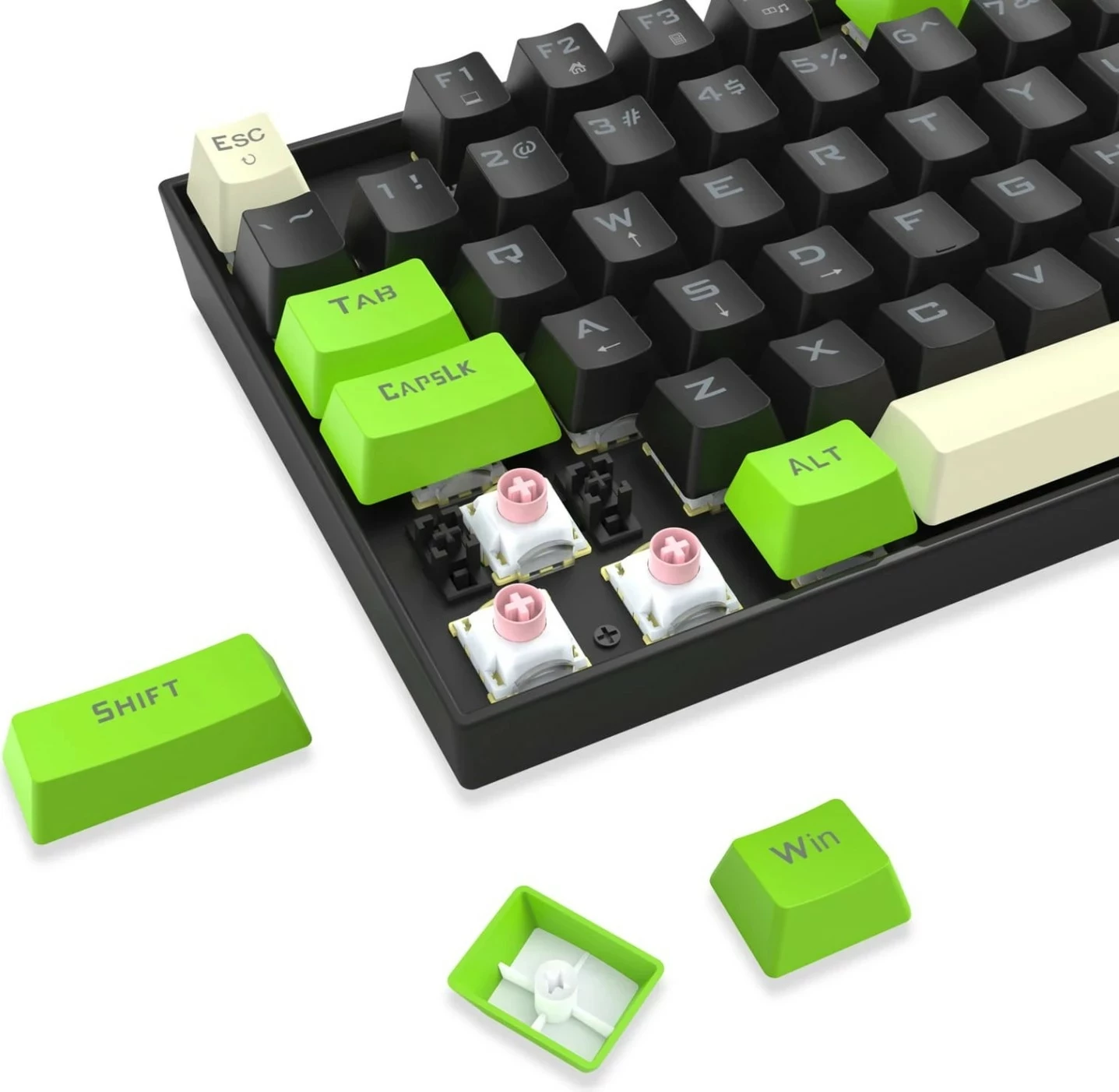 Tastierë gaming Redragon Kumara K552BGC-M, magnetike (UltraMag), TKL 80%, RGB, USB-C, e zezë