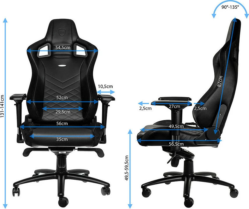 Karrige gaming Noblechairs EPIC, e zezë