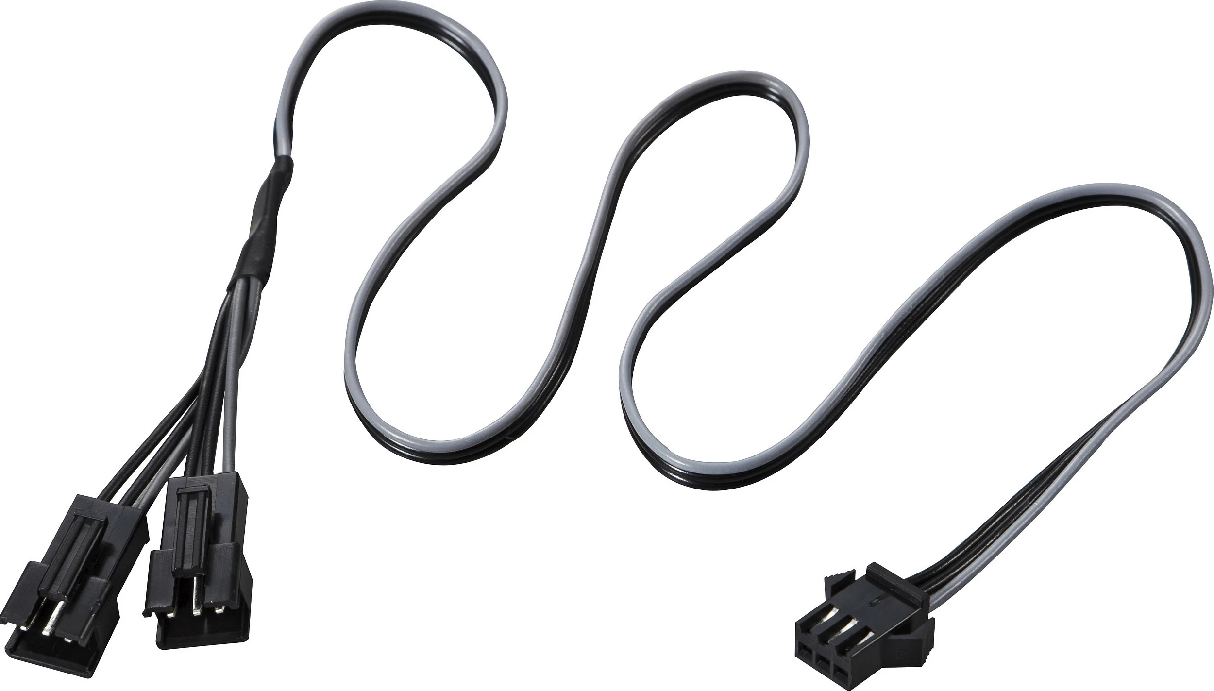 Kabllo ndarëse Y Phanteks 3-pin LED, 40 cm, e zezë/gri