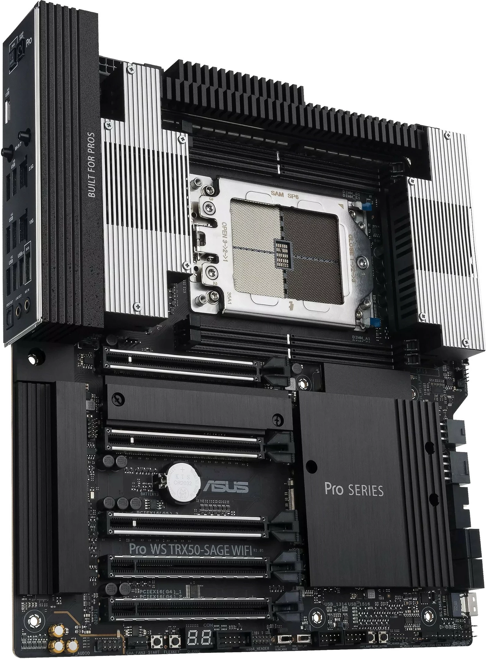 Pllakë amë ASUS Pro WS TRX50-SAGE WIFI, AMD TRX50, DDR5, WiFi 7, e zezë