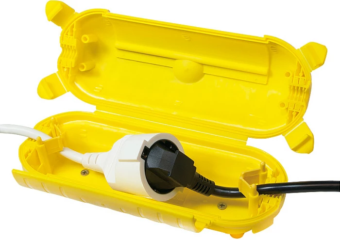 Kuti mbrojtëse për kabllo rryme LogiLink, IP44, outdoor, e verdhë