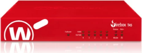 Firewall WatchGuard Firebox T45PoE, 1 vit Basic Security Suite, e kuqe