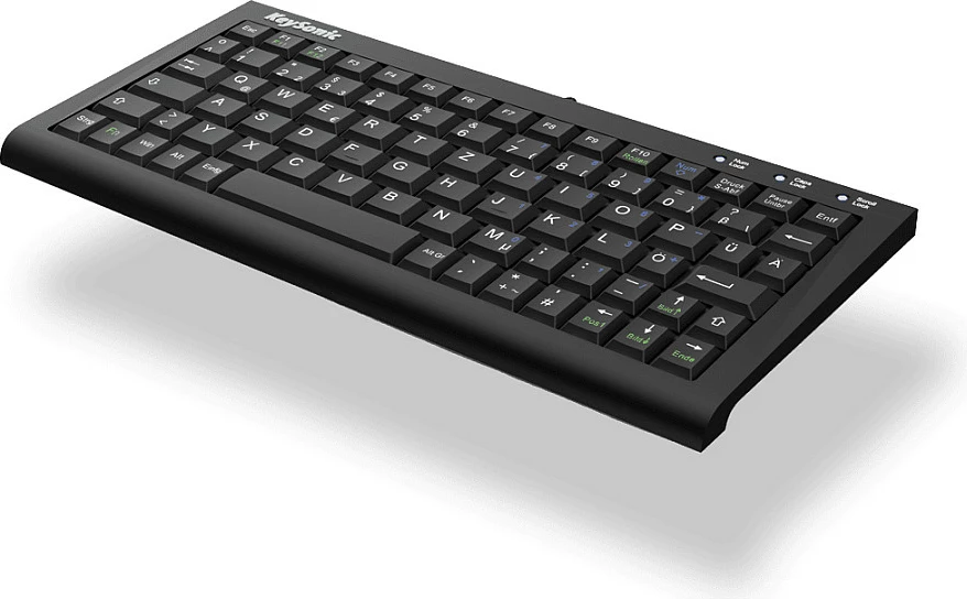 Tastierë KeySonic ACK-3401U, USB, Tenkeyless kompakte, UK QWERTY, SoftSkin, e zezë