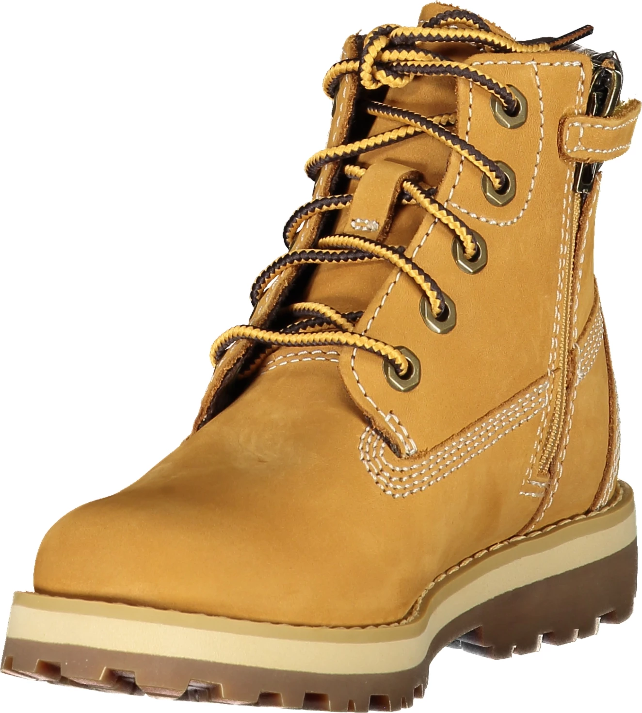 Çizme për djem Timberland Courma Kid Mid Lace, kafe
