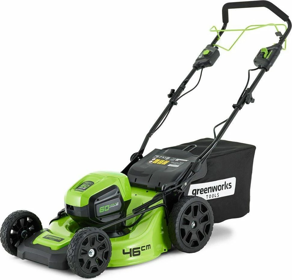 Kositëse bari me bateri Greenworks GD60LM46SP 60V, 46cm, vetëlëvizëse, pa bateri, jeshile/zezë