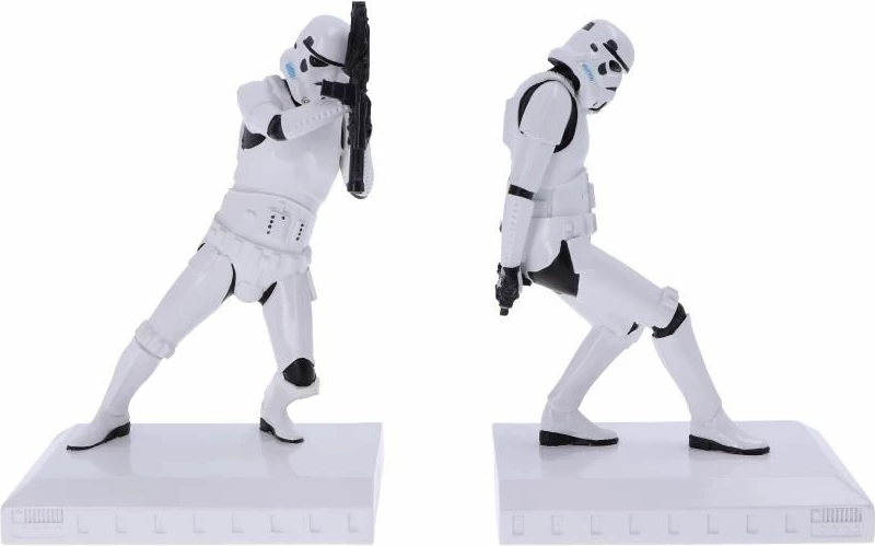 Mbajtëse librash NEMESIS NOW Stormtrooper 18.5 cm, set 2 copë, bardhë/zi
