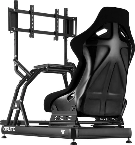 Mbajtës monitori Oplite R8 Single, stand për simulator garash, çelik, i zi