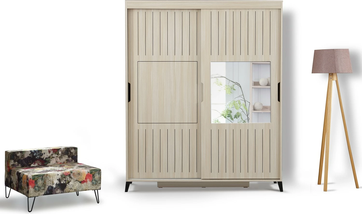 Dollap rrobash Skye Decor, ngjyrë lisi, Pasific Home Fuga 160