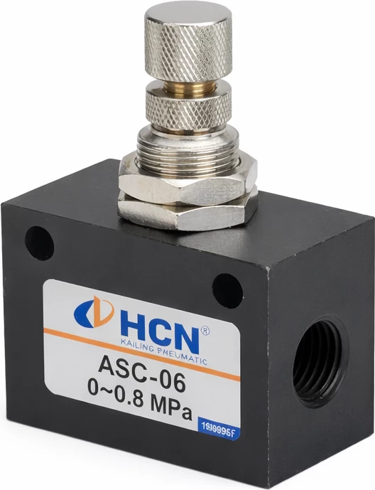 Valvul rregulluese e rrjedhës pneumatike ASC-06