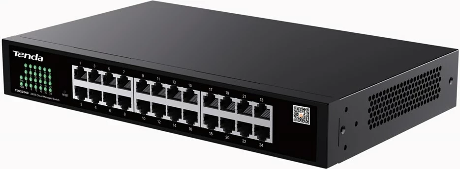Switch Tenda TEG2216D, 16 porta, Metal, i zi