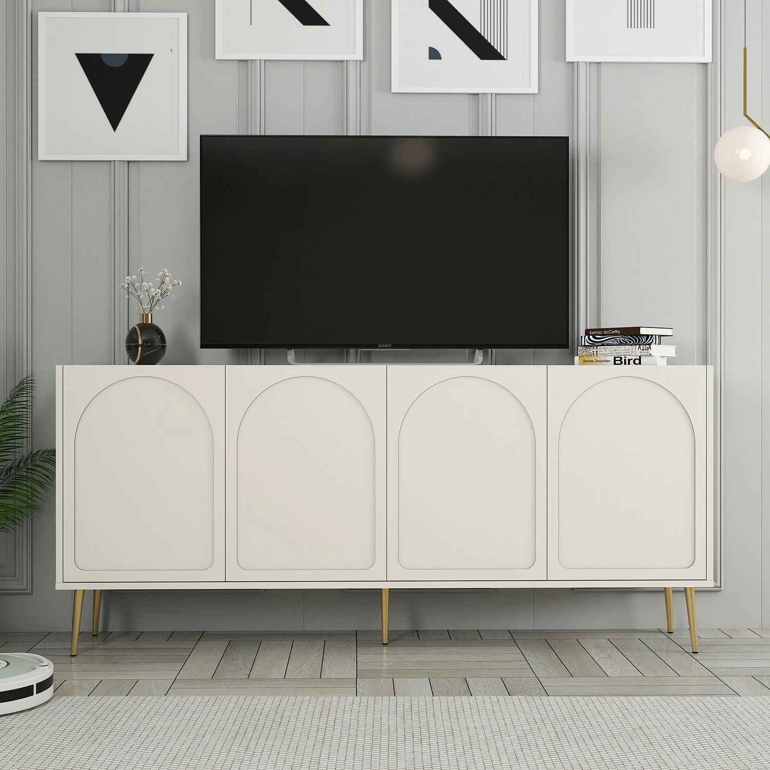 Konsol Skye Decor, Lyon 80, krem dhe ari