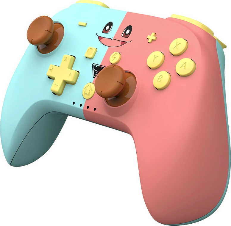 Gamepad DragonShock PopTop, wireless Bluetooth, për Nintendo Switch dhe PC, Turbo, 6-axis Gyro, Blue/Pink