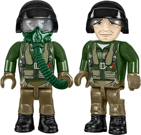 Set blloqe Cobi Lockheed F-117 Nighthawk, 795 pjesë, me figurë piloti, e zezë