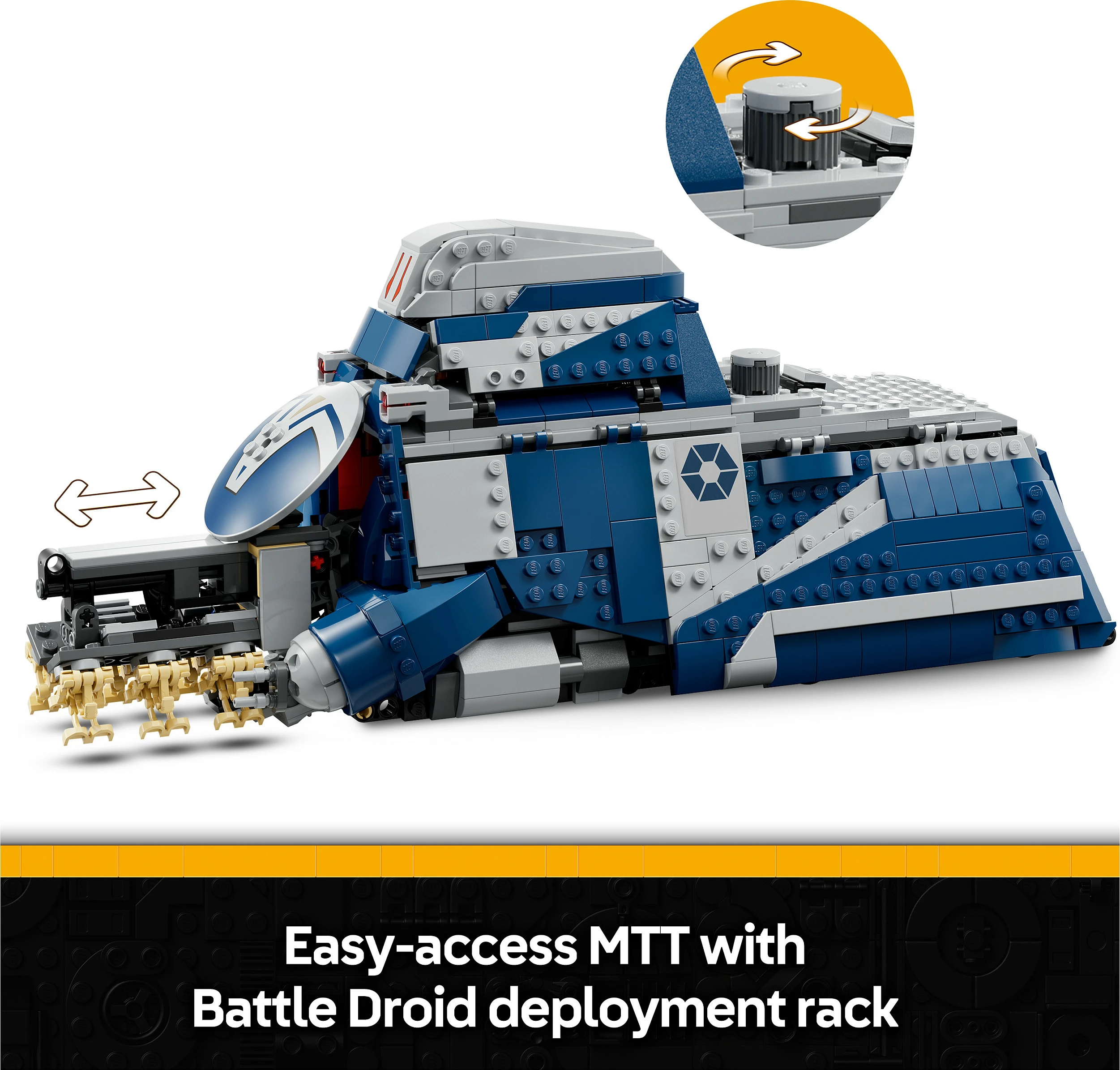 Set LEGO Star Wars Separatist MTT 75435, 976 copë, 12 minifigura, shumëngjyrësh