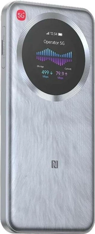 Router mobil ZTE U30 PRO, Wi-Fi 6, 5G, ekran LCD, gri