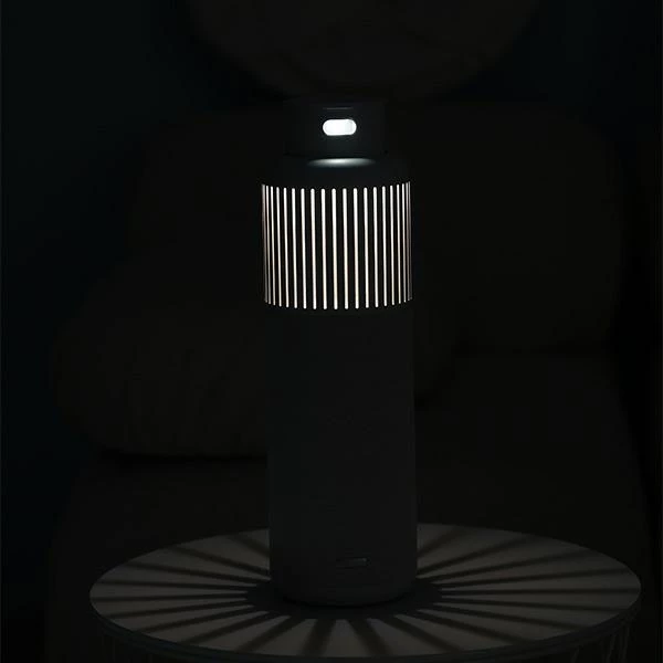 Altoparlant Bluetooth HiFuture Wedge 40W, Bluetooth 5.3, me llampë leximi, AUX, IPX2, 2500mAh, argjend/bardhë