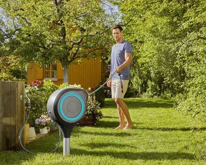 Rrotullues zorre kopshti Gardena RollUp M 20 m, 11 mm, gri/blu