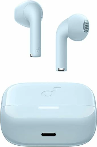 Kufje wireless Anker Soundcore K20i, Bluetooth 5.3, 6/36 orë, IPX5, blu, set me kuti karikimi