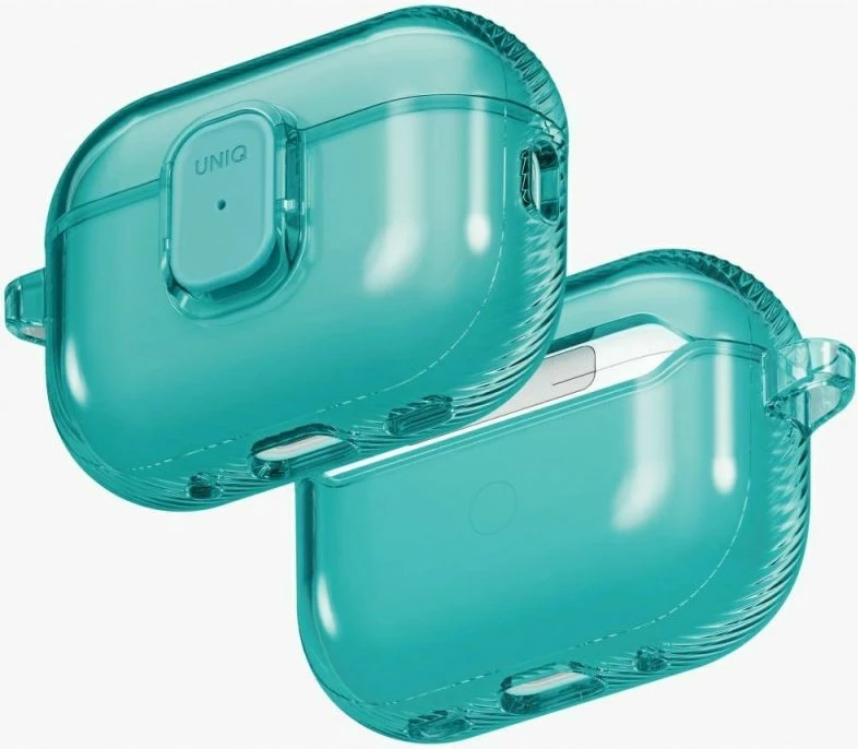 Kutí AirPods Pro 3 UNIQ Glase Pro Lock, kaltërt