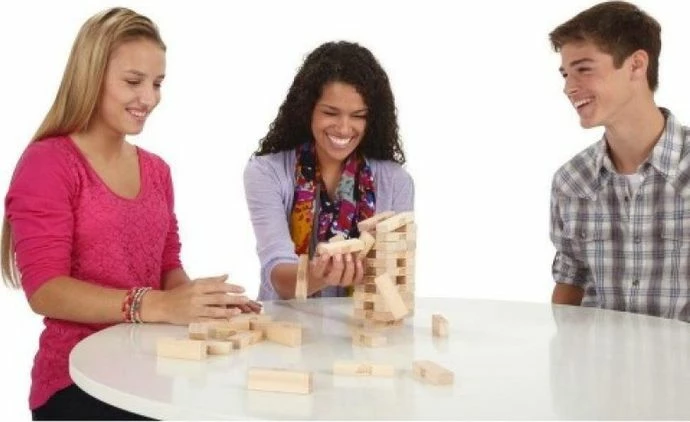 Lojë tavoline Hasbro Jenga Refresh A2120, set 54 blloqe druri