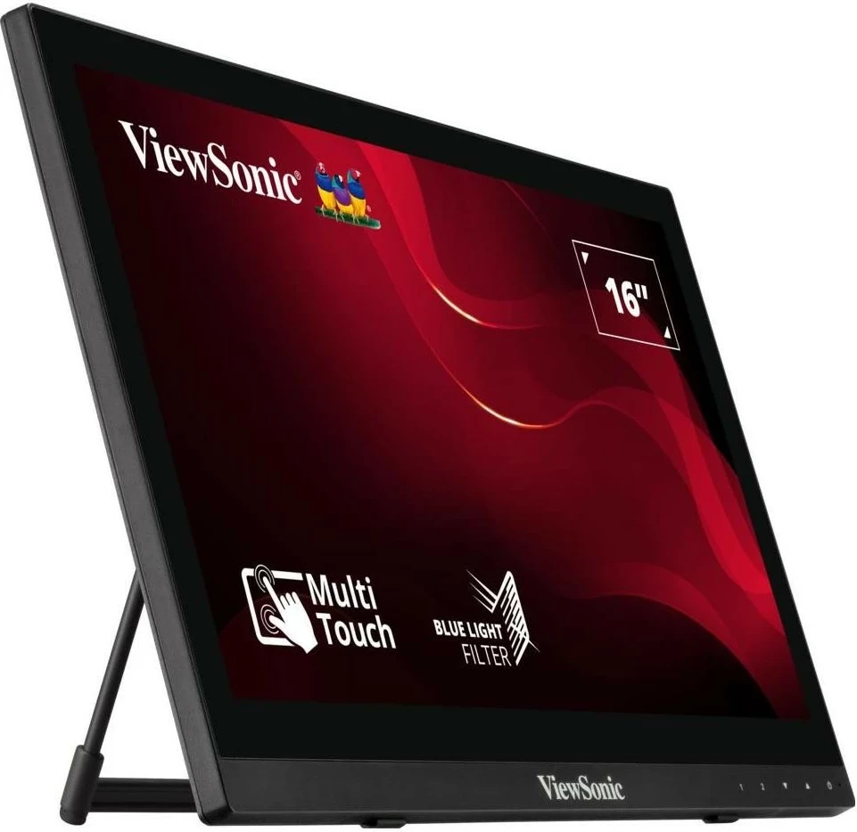 Monitor ViewSonic TD1630-3, 15.6 inç, Touchscreen, Portable, HD, i zi