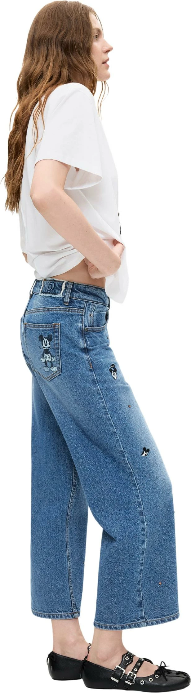 Xhinse për femra Desigual DENIM_MICKEYM 26WWDD09, denim blu [Madhësia: S]
