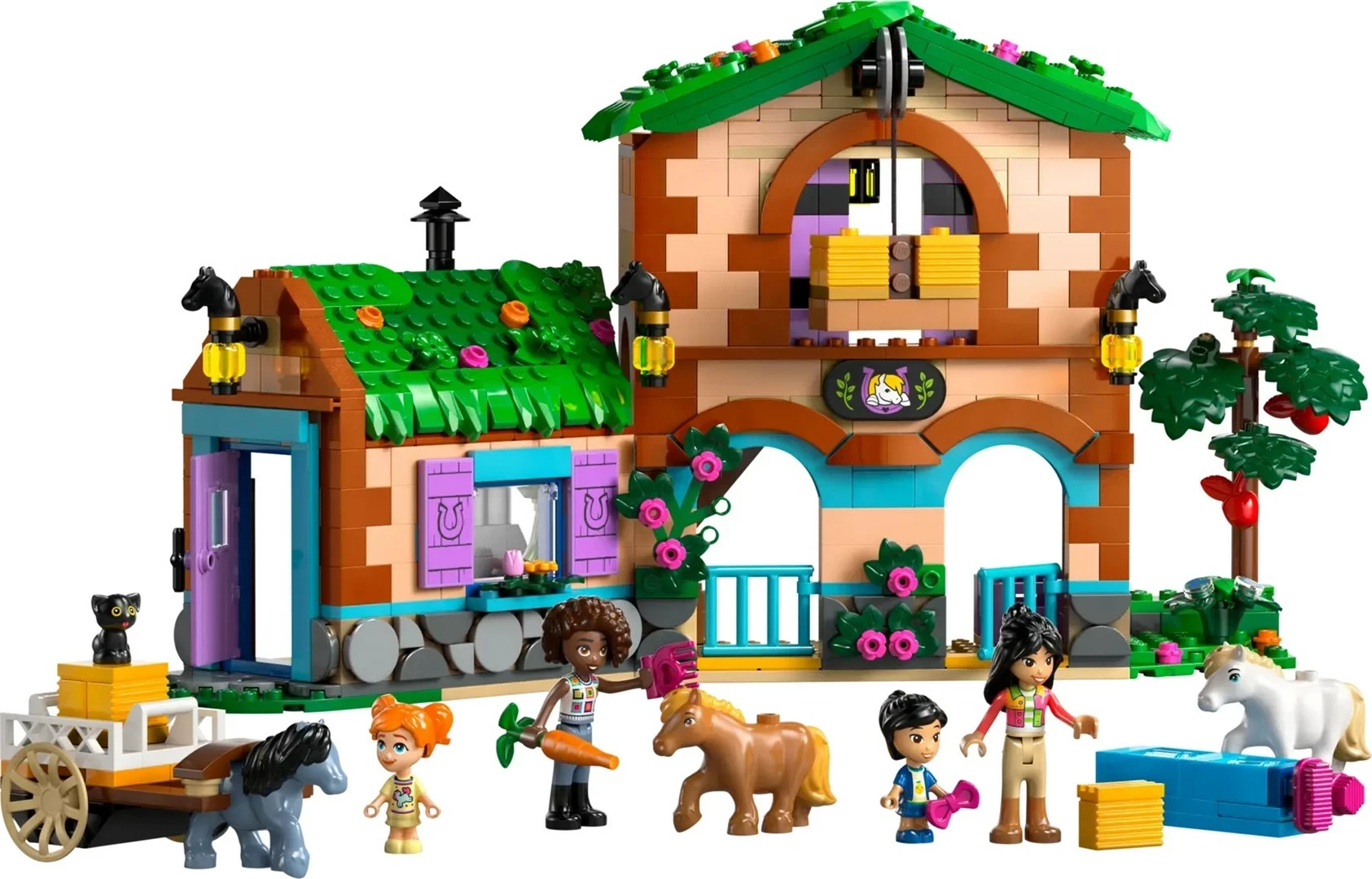 Set LEGO Friends Pony Ranch & Stable 42654, 727 pjesë, për fëmijë 7+