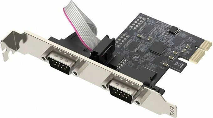 Kartë kontrolleri PCIe Unitek Y-7504BBK01, 2x RS-232 DB9, me dy braketë low-profile