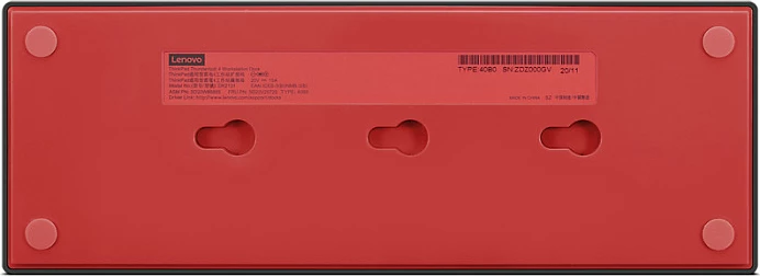 Docking station Lenovo ThinkPad Thunderbolt 4, Wired, 230 W, 40 Gbit/s, Black, Red