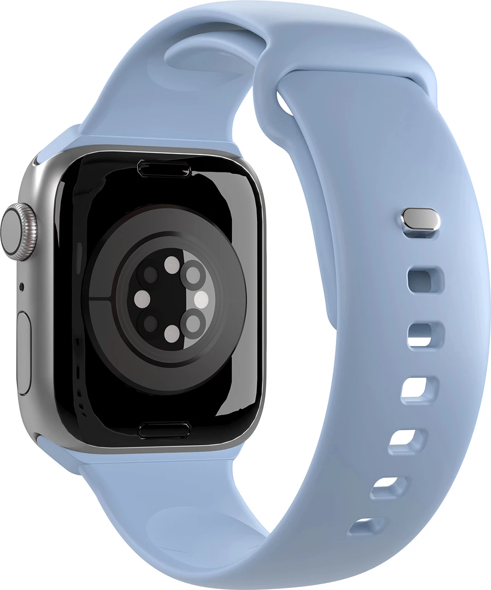 Rrip silikoni për Apple Watch Puro Icon, 42/44/45/49mm, 2 copa, kaltër