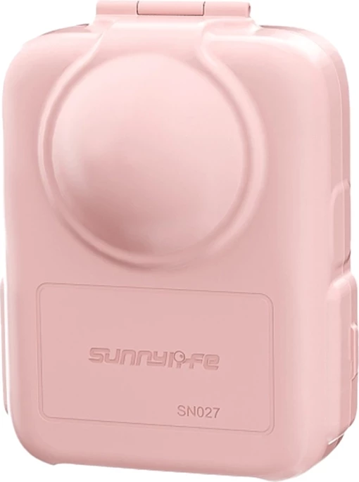 Kasë mbrojtëse gjysmë e hapur Sunnylife SN027 (OS-SN027-P) për kamerë DJI Osmo 360, plastike, rozë