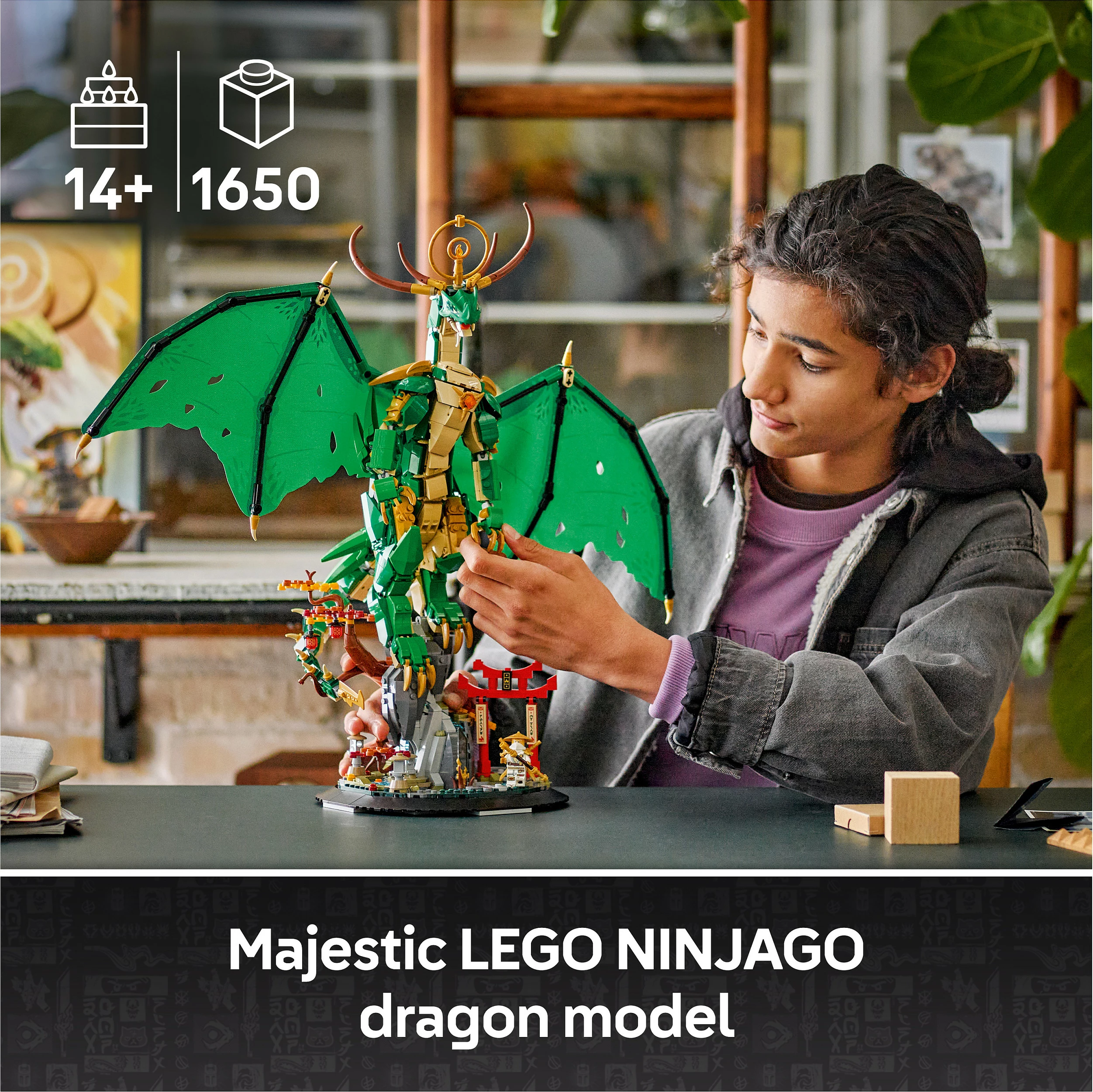 Set ndërtimi LEGO NINJAGO The Guardian Dragon 71847, 1650 copë, 14+, shumëngjyrësh