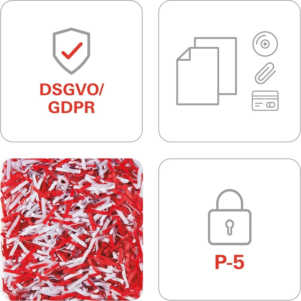 Prishës dokumentesh HSM shredstar X6pro, me mekanizëm të veçantë prerjeje për CD