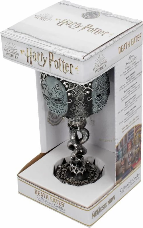 Mug koleksionist NEMESIS NOW Harry Potter Death Eater, resinë me insert inox, zi/gri