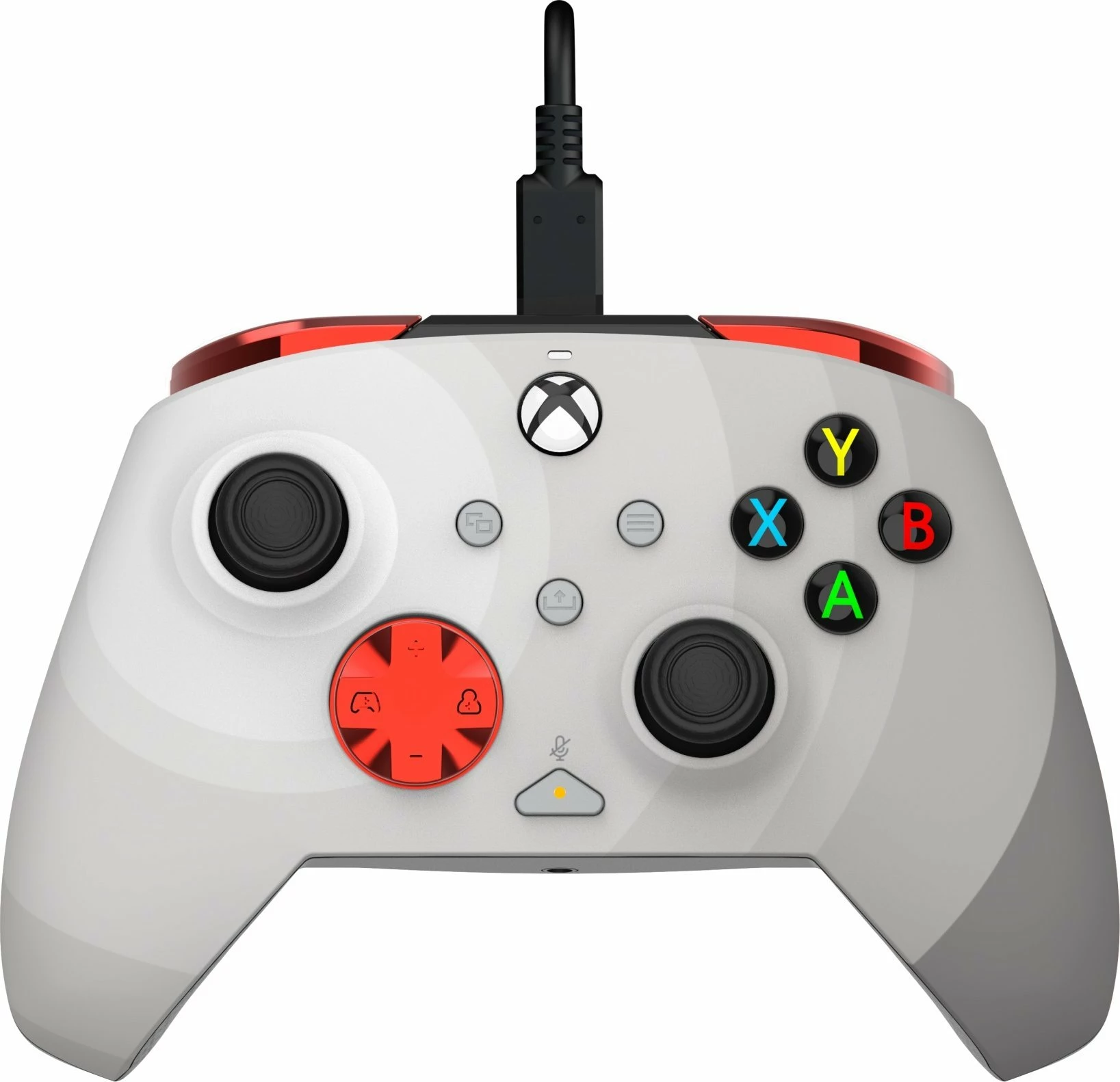 Kontroller loje PDP Rematch Radial 049-023-RW, me kabllo, për Xbox One/Xbox Series/PC, i bardhë/kuq