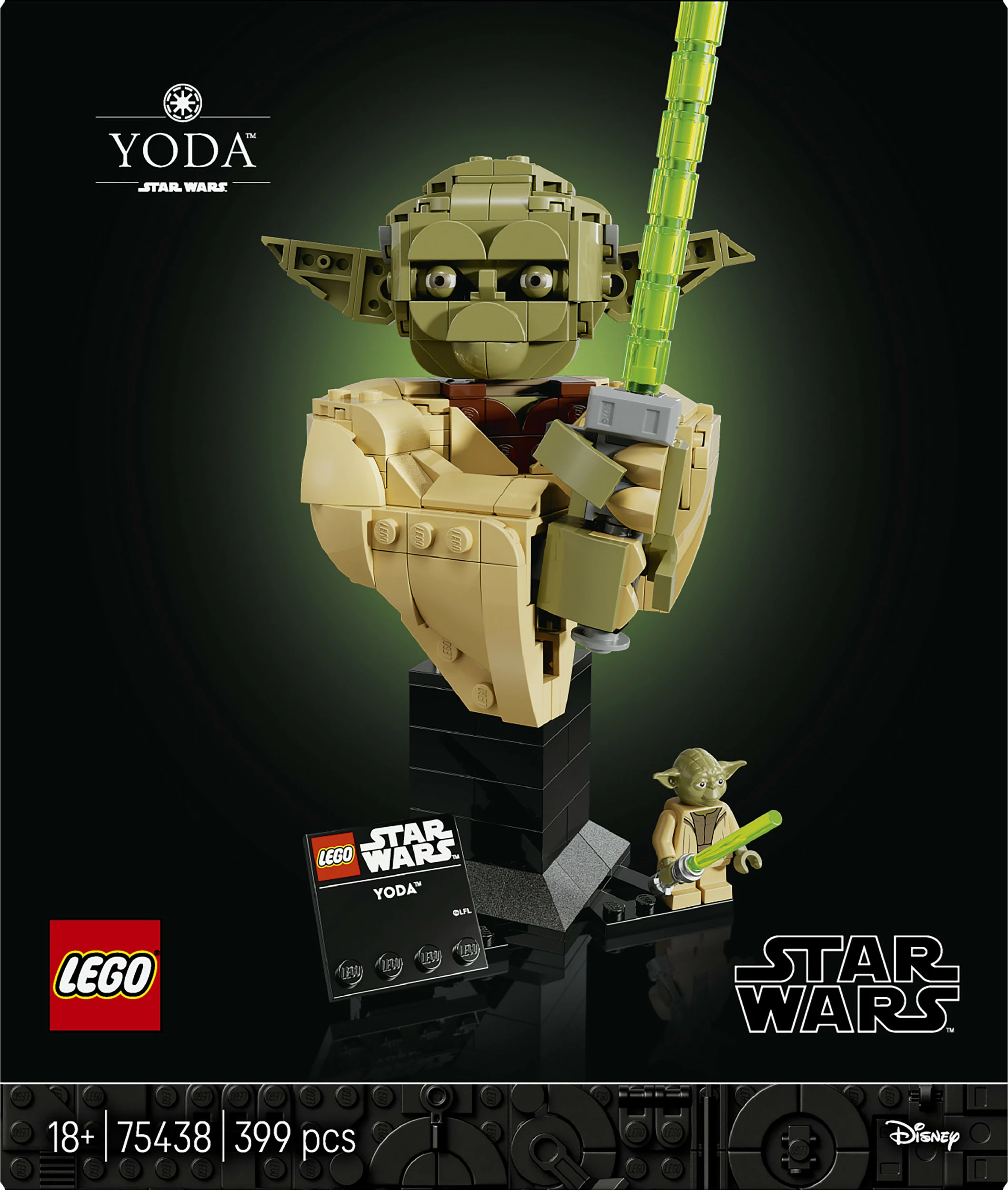 Set ndërtimi LEGO Star Wars 75438 Yoda, 399 pjesë, multikolor